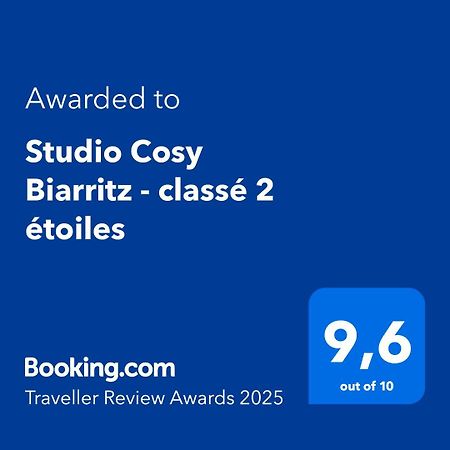 Studio Cosy Biarritz - Classe 2 Etoiles 外观 照片